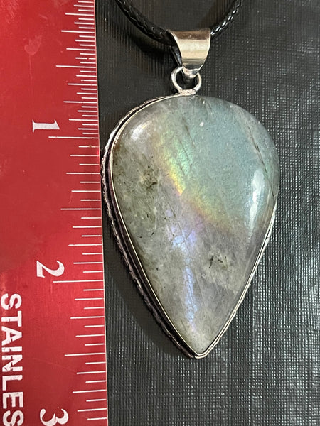 Labradorite Purple Flash Pendant