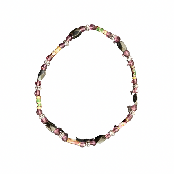 Magnetic Hematite Beaded anklet