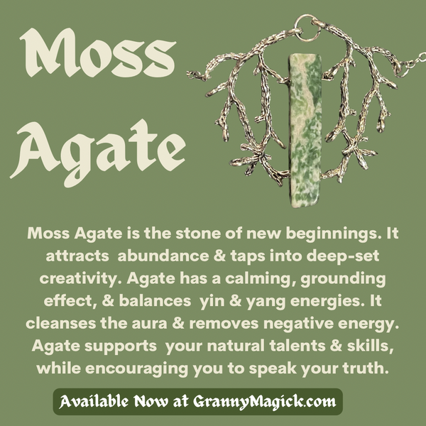 Moss Agate Branches Necklace