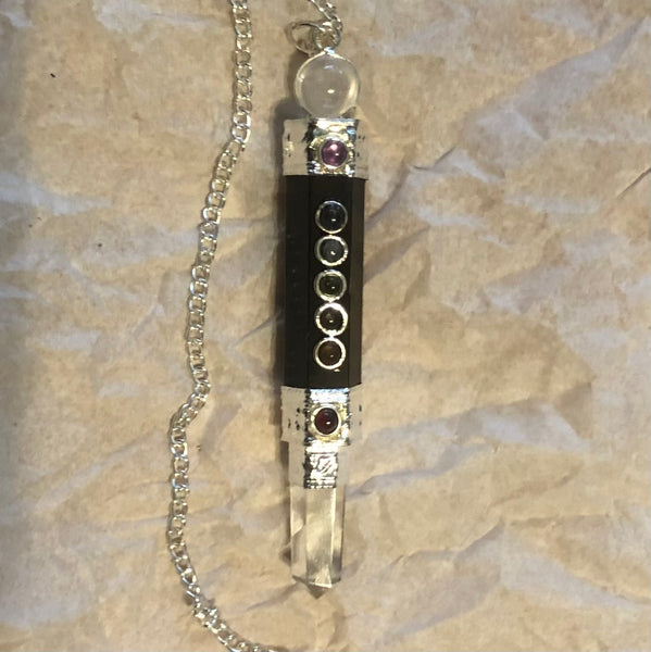 Chakra Stones Crystal Wand Pendulum