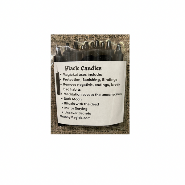 Black Chime Candles(8 candles)