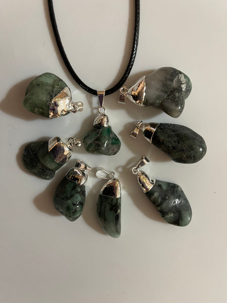 Emerald Nugget Pendant