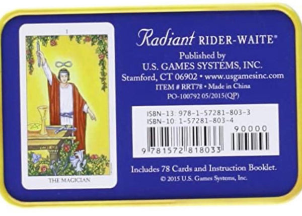 Radiant Rider-Waite Tarot in a Tin