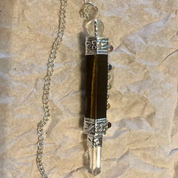 Chakra Stones Crystal Wand Pendulum