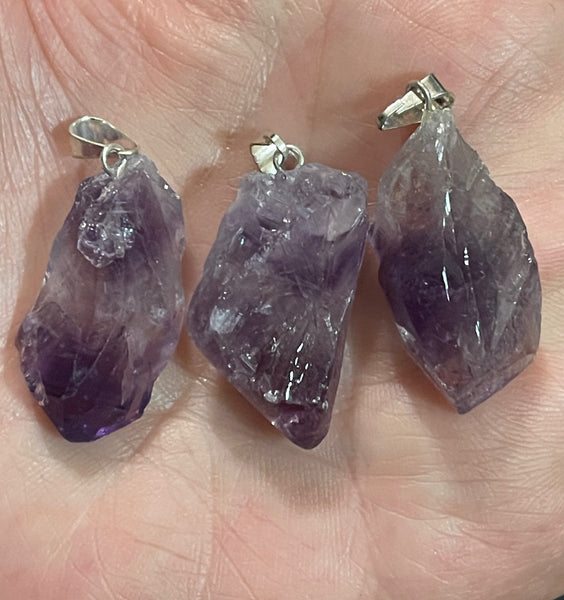 Amethyst Natural Crystal Pendant