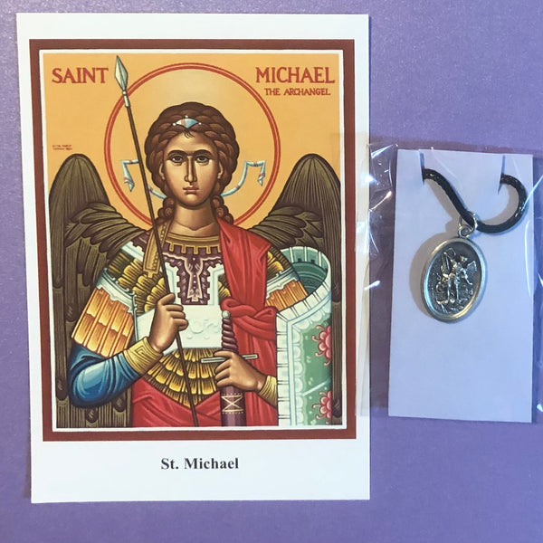 Archangel Michael Prayer Card & Pendant