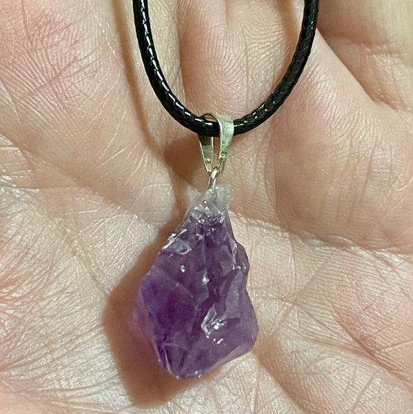 Amethyst Natural Crystal Pendant