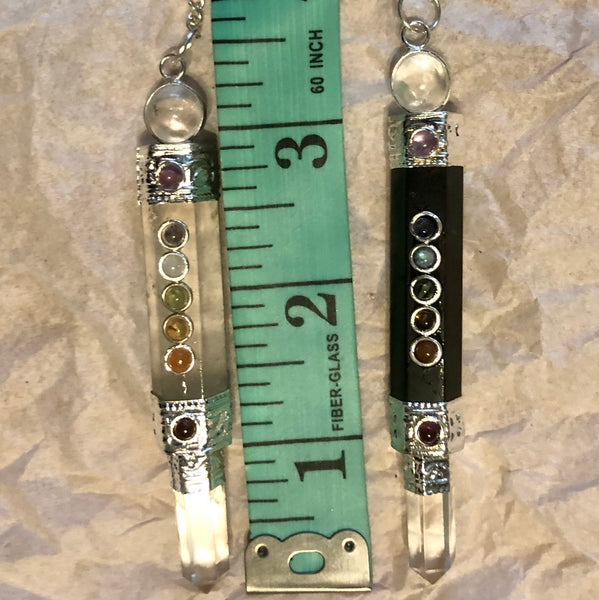 Chakra Stones Crystal Wand Pendulum