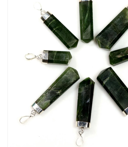 Nephrite Jade Pencil Pendant