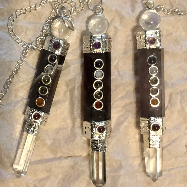 Chakra Stones Crystal Wand Pendulum