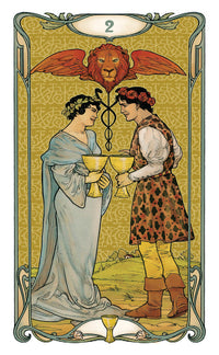 Golden Art Nouveau Tarot Mini