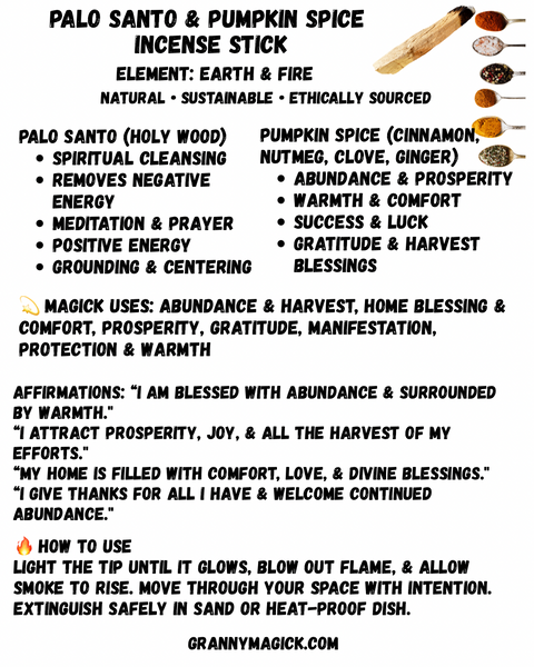 Herb & Palo Santo Stick Incense