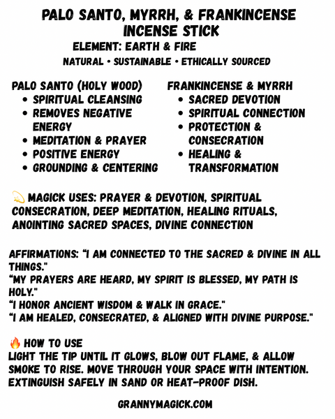 Herb & Palo Santo Stick Incense