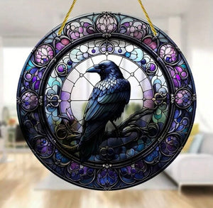 Mystic Raven Suncatcher Acrylic