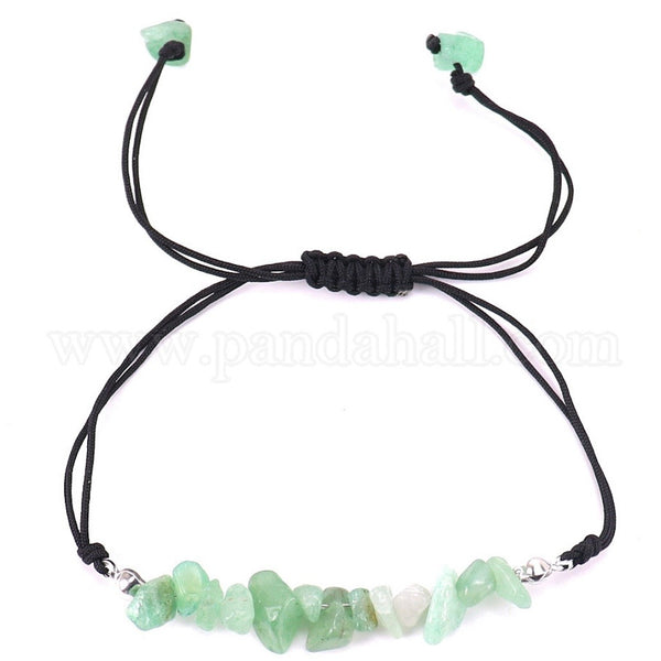 Braided Crystal Stone Bead Bracelets