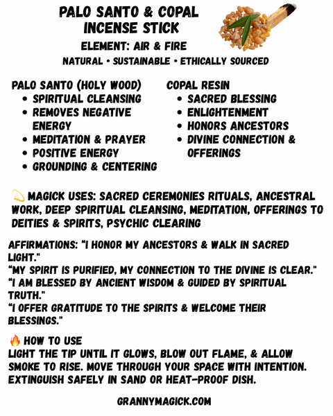 Herb & Palo Santo Stick Incense