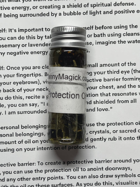 Protection Oil, 10ml Roller
Bottle OR 15 ml Bottle