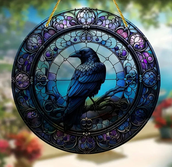 Mystic Raven Suncatcher Acrylic