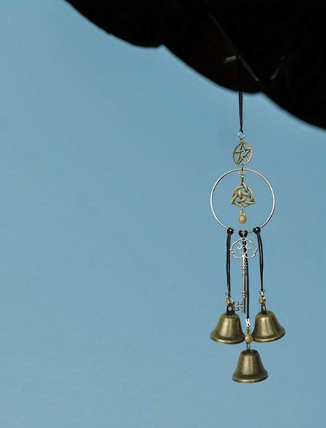 Witch Bells with Pentacle & Triquetra