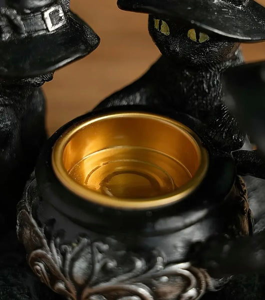 Three Witches Candle/Incense Cauldron Burner