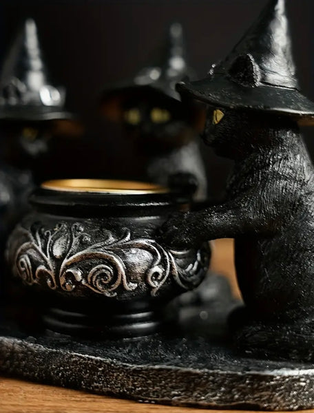 Three Witches Candle/Incense Cauldron Burner