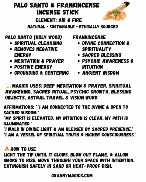 Herb & Palo Santo Stick Incense