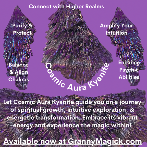 Angel Aura Kyanite with Amethyst Pendant AUKY10