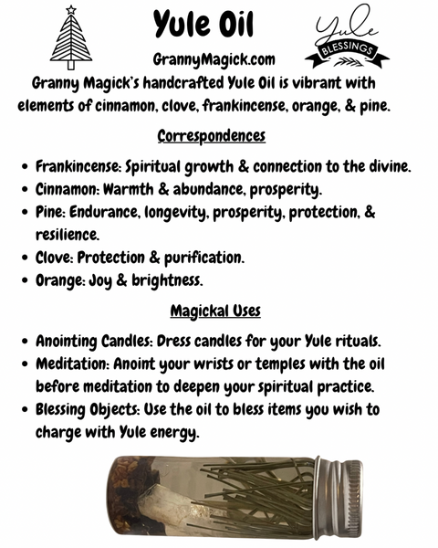 Yule Oil 15 ml Bottle or 10 ml Roller Bottle