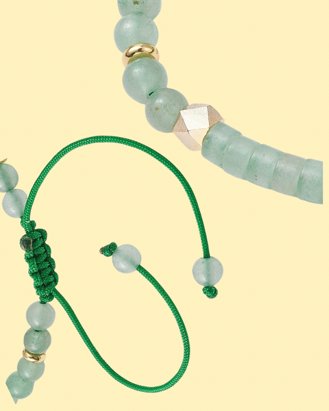 Crystal Bead Adjustable Bracelets Amethyst, Green Aventurine, & Tiger’s Eye