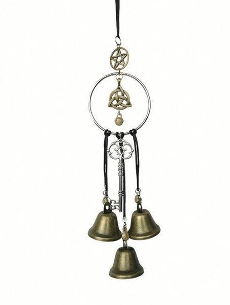 Witch Bells with Pentacle & Triquetra