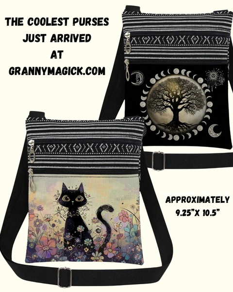 Purses: Black Cat & Tree of Life