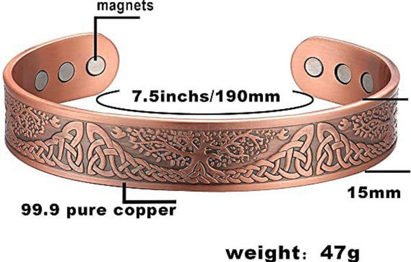 Celtic Tree of Life Copper Bracelet Magnetic