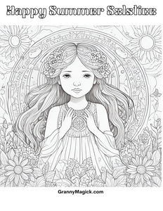 Free Summer Solstice Coloring Pages