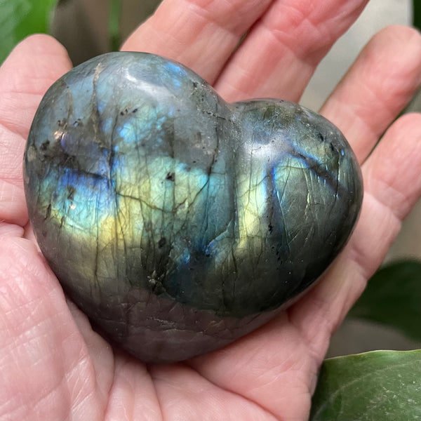 Flash Labradorite Heart