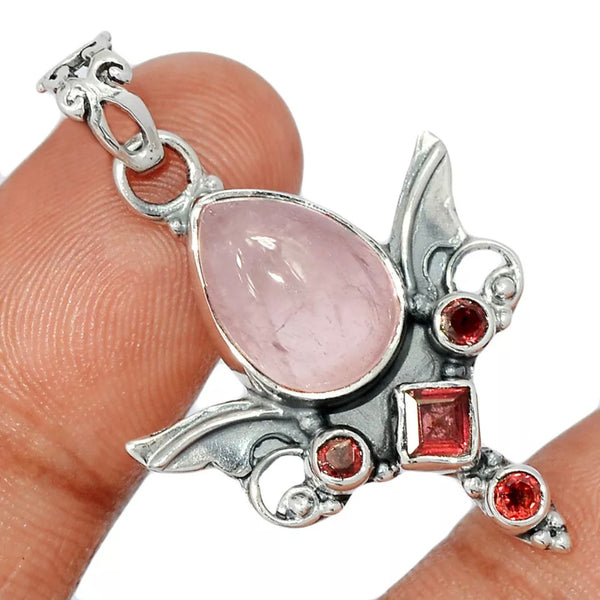 Angel Wings Crystal 925 Silver Pendants