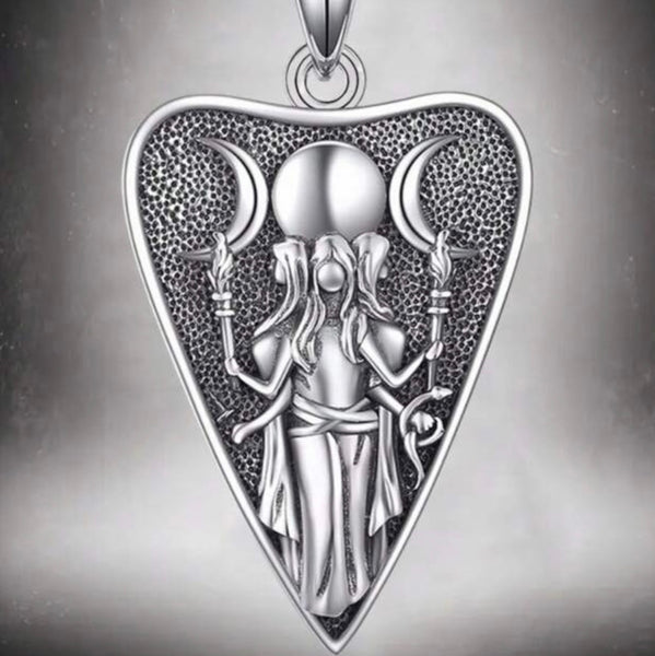 Hecate/Hekate Planchette Shaped Pendant