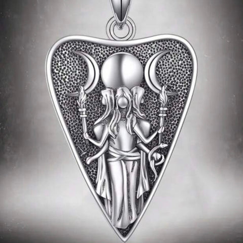 Hecate/Hekate Planchette Shaped Pendant