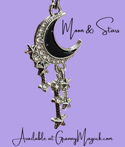 Moon & Stars Earrings & Pendant