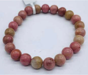 Rhodonite 8mm Stretch  Bracelet