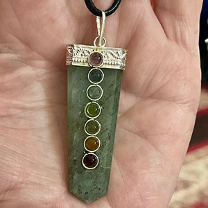 Aventurine Chakra Wand Pendant