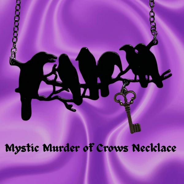 A Mystic Murder of Crows Necklace