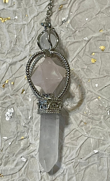 Merkaba Crystal Wand Pendulum