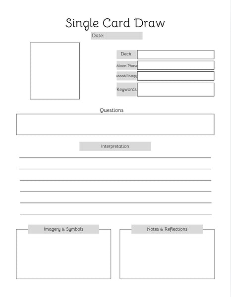 Ebook Simple Tarot Journal