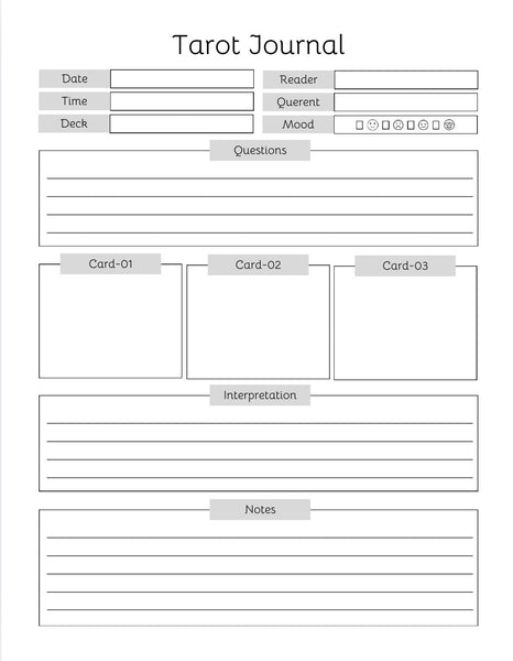 Ebook Simple Tarot Journal