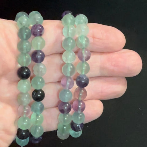 Rainbow Fluorite 8mm Stretch Bracelet