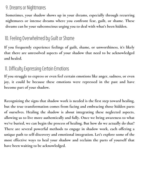 Ebook Shadow Work Journal