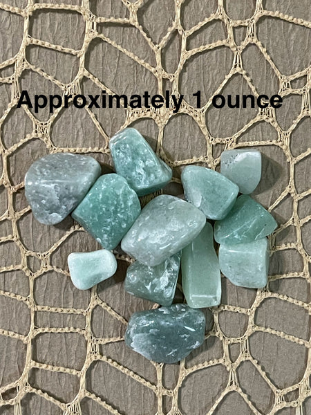 Green Aventurine Crystals 1 ounce