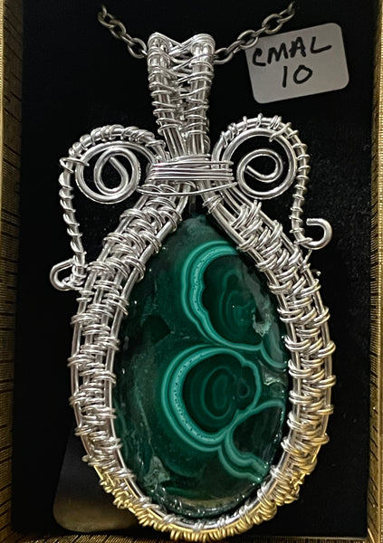 Chrysocolla Malachite Asst Pendants