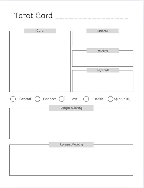 Ebook Simple Tarot Journal