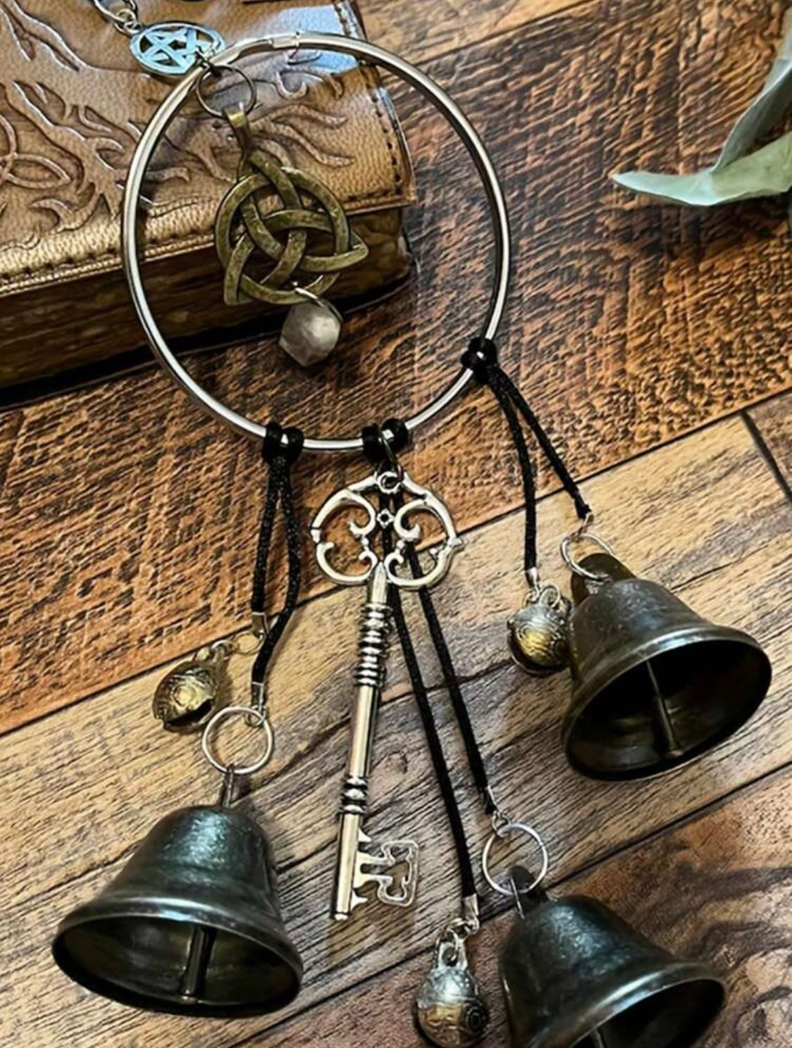 Witch Bells with Pentacle & Triquetra